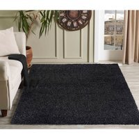 Desire Rugs Plain Living Room Fluffy Shaggy Area Rugs - Anthracite / 120x170 - image 1