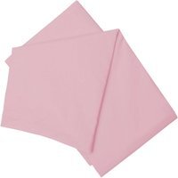 200 Thread Count Cotton Percale Flat Sheet - BM119 - Pink / Superking