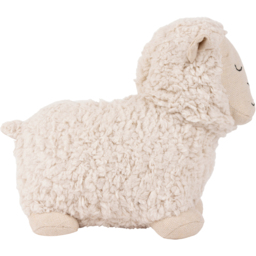 Shearling Fleece Sheep Door Stop - White - thumbnail 2