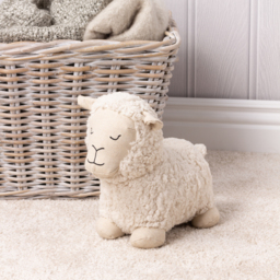 Shearling Fleece Sheep Door Stop - White - thumbnail 5