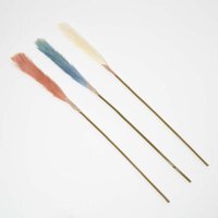 Homescapes Artificial Pampas Grass Set of 3 Multi-Coloured, 78 cm - Blue, Orange - thumbnail 1