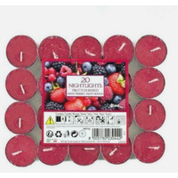 20 Pack Scented Tea Lights - Dark Pink