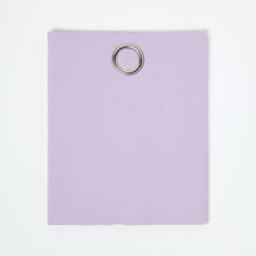Homescapes Cotton Plain Ready Made Eyelet Curtain Pair - Mauve / 137cm / 117cm - thumbnail 2