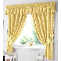 Gingham Pelmet - Yellow