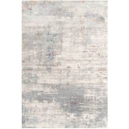 Silver Grey Blue Distressed Abstract Living Area Rug - Grey / 170 x 120cm - thumbnail 3