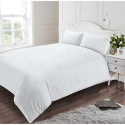 400 Thread Count Cotton Duvet Cover Set - White / Single - thumbnail 3