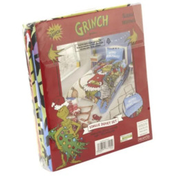 Grinch Sleigh Shaped Christmas Duvet Cover Set Bedding Set - Blue - thumbnail 4