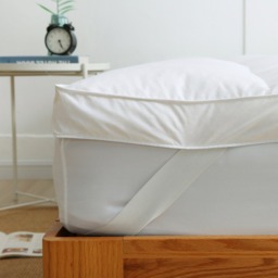 Duck Feather and Down Mattress Topper - White / Super King - thumbnail 4