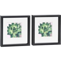 "3D Box Photo Frame - 10x10"" with 6x6"" Mount - Pack of 2 - Black" - thumbnail 1