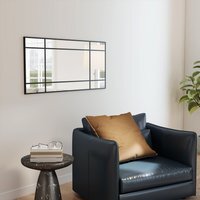 HOMCOM Rectangular Wall Mirror - Black