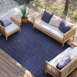 Portland Reversible Outdoor Rug - Vapour Blue - thumbnail 2
