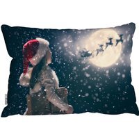 Kids Enjoy The Holiday Stylish Cushion - Blue