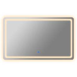 Bathroom Mirror With 3 Colour LED Light - White - thumbnail 3