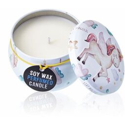 Art Tin Candle Assorted Design Unicorns Moonstone - White - thumbnail 5