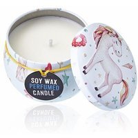 Art Tin Candle Assorted Design Unicorns Moonstone - White - thumbnail 1