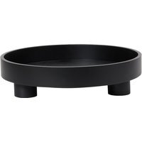 Footed Tray - Black - thumbnail 1