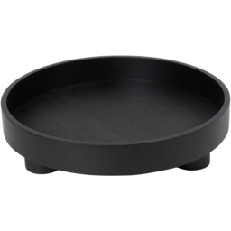 Footed Tray - Black - thumbnail 2