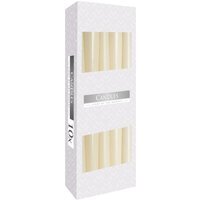 Ivory Taper Candles Elegant Dripless Long Lasting for Home Events - Cream