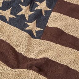 Cotton USA Flag Throw - Red, White and Blue - thumbnail 4