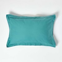 200 Thread Count Egyptian Cotton Oxford Pillowcase - Teal - thumbnail 1
