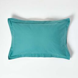 200 Thread Count Egyptian Cotton Oxford Pillowcase - Teal - thumbnail 2