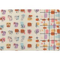 Leaves And Flowers, Abstract Shapes Designer Rug - Orange / 150cm - image 1