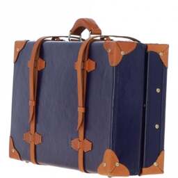 Ashwood Vintage Leather Trunk VIN 18 - Navy - thumbnail 4
