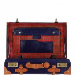 Ashwood Vintage Leather Trunk VIN 18 - Navy - thumbnail 5