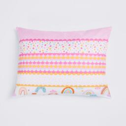 Bright Rainbow Reversible Duvet Set - Pink / Single - thumbnail 4