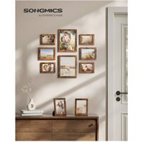 SONGMICS Picture Frame Set of 10, MDF, Wall Decor - Bronze / 28.4cm - image 1