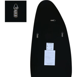 Lacuna Frameless Pond Pebble Wall Mirror - Black / 160cm - thumbnail 5