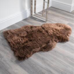 Genuine Sheepskin Rug XXL - Olive / Fur - thumbnail 4