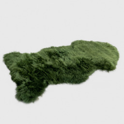 Genuine Sheepskin Rug XXL - Olive / Fur - thumbnail 3