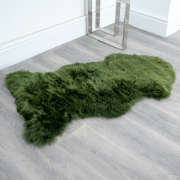 Genuine Sheepskin Rug XXL - Olive / Fur - thumbnail 2
