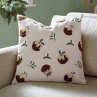 Puddings Tufted Velvet Cushion - Multi / Feather - image 1