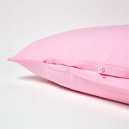 200 Thread Count Egyptian Cotton V Shape Pillowcase - Pink - thumbnail 5