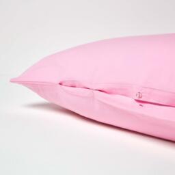 200 Thread Count Egyptian Cotton V Shape Pillowcase - Pink - thumbnail 3