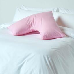 200 Thread Count Egyptian Cotton V Shape Pillowcase - Pink - thumbnail 4