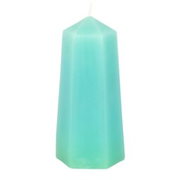 Wealth Manifestation Luck Crystal Candle With Aventurine - Sky Blue - thumbnail 5