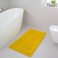 Soft Value Shaggy Living Area Rug - Yellow / 80 x 50cm - thumbnail 1