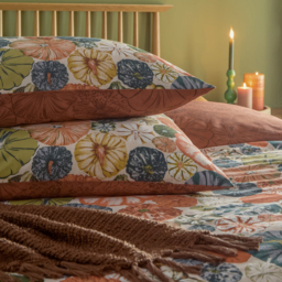 Picking Patch Pumpkin Duvet Cover Set - Pecan / King - thumbnail 3