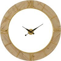 Yaxi 98cm Dia Wall Clock with White Face - Natural