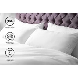 Night Comfort Polycotton Hotel Quality Pillows - White / Firm / 1 - thumbnail 4