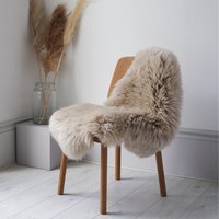 Sheepskin Rug In Dark Linen - linen