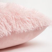 Pack of Fluffy Fleece Cushion Covers - Pink / 45cm / 2 - image 1