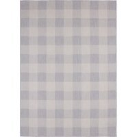 Ecology Collection Checkered Outdoor Rug - Grey / 120cm - image 1