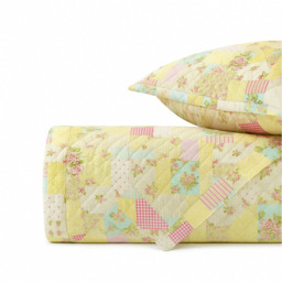 Washable 2.5 Tog Quilt and Pillowcase Set - Yellow / King - thumbnail 2