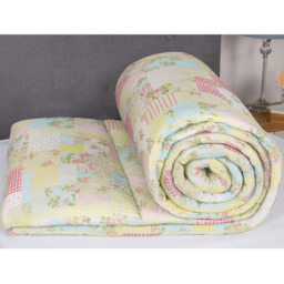 Washable 2.5 Tog Quilt and Pillowcase Set - Yellow / King - thumbnail 3