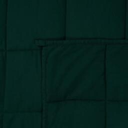 Quilted Weighted Blanket - Forest Green / 200cm - thumbnail 4