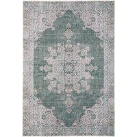 Green Vintage Washable Rug - Green / 240 x 60cm - image 1